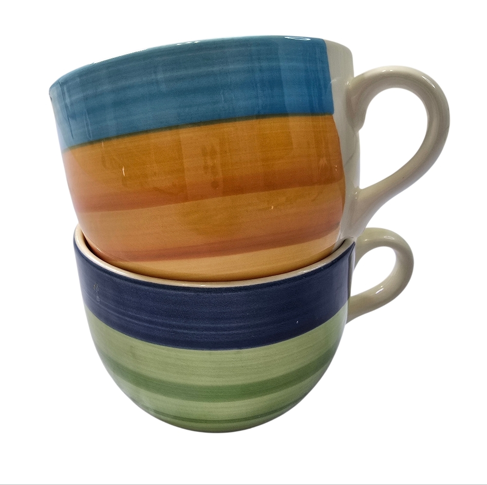 Hand-painted Italian Ceramic Mugs